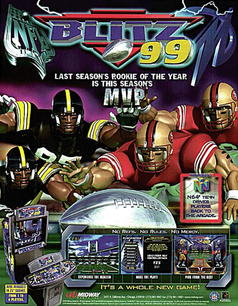 NFL Blitz 99 Retrovolt Arcade